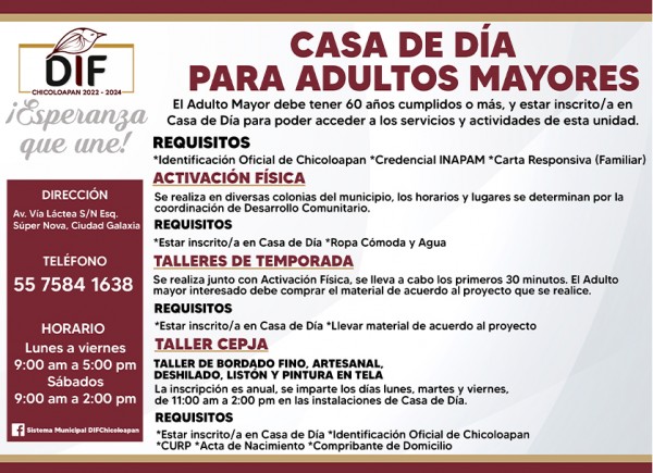 SERVICIOS CASA DE DÍA